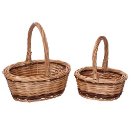 [S-V2109640000] Cestino ovale mini in vimini naturale 17x13h6/18