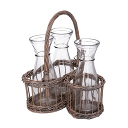 [S-V9111060000] Cesto con tre bottiglie ev-1014 cm. 23 x 12 h 10 - 28