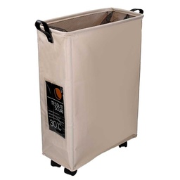[S-V1992870000] Cestone pieghevole in tessuto beige 39x19,5h58