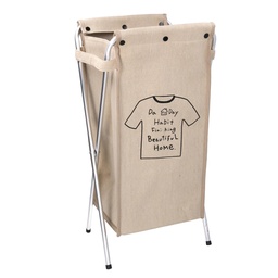 [S-V1992400000] Cestone tessuto sacco beige pieghevole 29x33.5h66