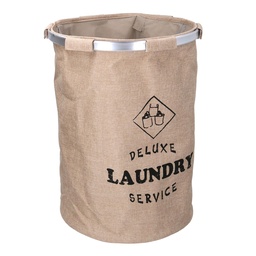 [S-V1992320000] Cestone tessuto sacco beige tondo pieghevole ø40h55