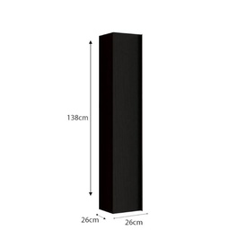 [S-FZ98894] Colonna bagno Adam sospesa 26x138h nero frassinato