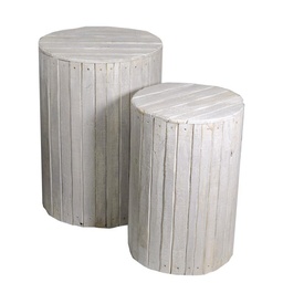 [S-V6066200000] Colonnina legno bianco 1-2 cilindro ø49h70