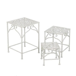 [S-V6433540000] Colonnina metallo bianco brush quadro cm30x30h43