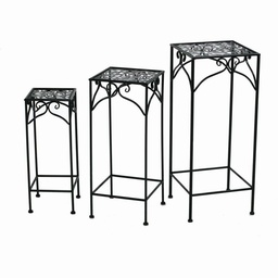 [S-V6433550000] Colonnina metallo nera 1-3 cm30x30h73 quadra alta