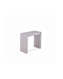 [S-OM/114/GO] Consolle allungabile in Mdf laccato e melaminico, 90x42,5/302,5x76 cm, colore grigio antigraffio