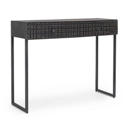 [S-B0746823] Consolle Dorset  2 cassetti stile industriale
