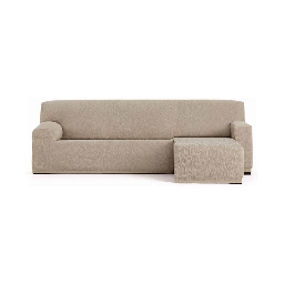 [S-FZ99198] Copridivano Troya elastico penisola destra beige bracciolo corto 250/310