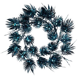 [S-V6165750000] Coroncina blu petrolio cm øh26 - Accessorio elegante e di tendenza