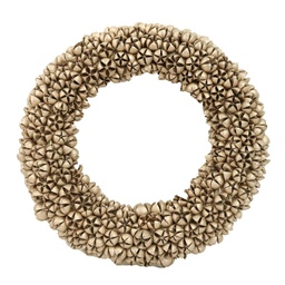 [S-V6322940000] Coroncina glitter champagne ø46h8