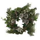 [S-V6323620000] Coroncina bianca tonda in plastica ø40 cm