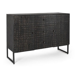 [S-B0746824] Credenza Industriale 2 Ante e 3 Cassetti - Dimensioni: 120x38x85 cm