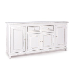 [S-B0745077] Credenza rustica con 4 ante e 2 cassetti - Dimensioni: 180x50x90 cm