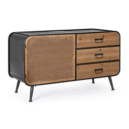 [S-B0746634] Credenza vintage 1anta e 3 cassetti Elton