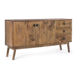 [S-B0746687] Credenza vintage 2 ante 3 cassetti Sylvester