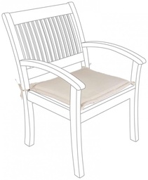 [S-B0805597] Cuscino Poly Spun Naturale Poltrona