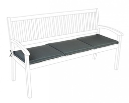 [S-B0806368] Cuscino Poly180 Antracite Panca 3P