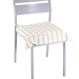[S-V7919760000] Cuscino Flora Stripe Beige Quadro 40x40x4 cm