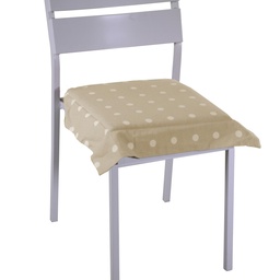 [S-V7920370000] Cuscino pop pois beige quadro 40x40h4