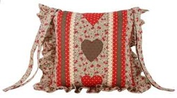 [S-V9165580000] Cuscino Sedia con Rouches TP-0128 cm. 40 x 40