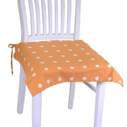 [S-V7900020000] Cuscino Sedia Pop Pois Arancione Quadro 40x40 cm