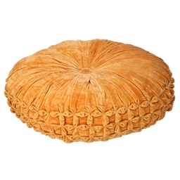 [S-V2512310000] Cuscino in velluto arancione ø40h12