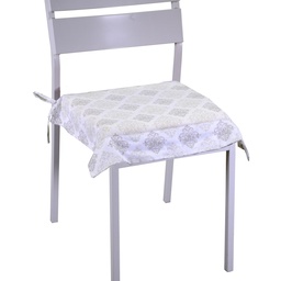 [S-V7919300000] Cuscino in broccato bianco Venice, 40x40 cm