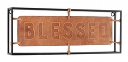 [S-B0182170] Decorazione Parete Leder 45X16