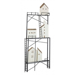 [S-B0182281] Decorazione parete in legno Housing - 27x5.5x67 cm