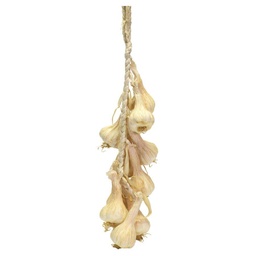 [S-V1862960000] Decorazione verdura artificiale aglio treccia 10 pezzi 15x50x6,5 cm