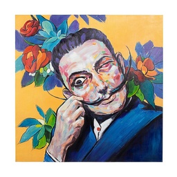 [S-B0240659] Dipinto olio su tela Village 100x100 cm