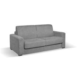 [100110] Divano Letto Kriog 3 Posti con Bracciolo Squadrato Cenere  202x96x90 cm