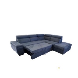 [100115] Divano letto Lughen contenitore 5 elementi reversibili colore blu oceano