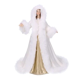 [S-V6321540000] Statuetta in resina bianca - 18,5x15x24 cm
