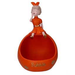 [S-V8542980000] Svuotatasche arancione in resina per organizzare i tuoi oggetti personali - 29x19x19 cm