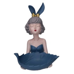 [S-V8543200000] Svuotatasche blu in resina per donna - 24x26x32 cm