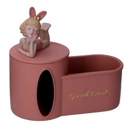 [S-V8543070000] Svuotatasche viola in resina - Dimensioni 22x12x24 cm