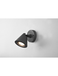 [S-TRIO206060142] Faretto Da Giardino Spot Cono Orientabile Nero Kaveri Trio Lighting