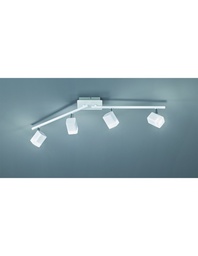 [S-TRIOR82154131] Faretto da Soffitto Orientabile 4 LED Bianco