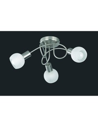 [S-TRIOR60173007] Faretto da Soffitto Girandola 3 LED Antibes Nichel