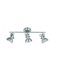 [S-TRIOR80153007] Faretto Gina Nichel Opaco 3 Spot L60 cm Trio Lighting