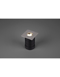 [S-TRIO821669107] Faretto LED da Incasso Calpestabile IP65 Nichel Belaja 11x11 cm