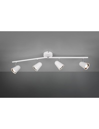[S-TRIOR82124131] Faretto LED Toulouse Bianco - 4 Spot L78 cm
