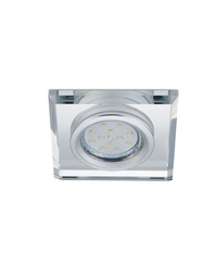 [S-TRIO652200152] Faretto da Incasso Quadrato Kristallglas Pirin GU10 Cromo Trio Lighting