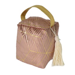 [S-V6182240000] Fermaporta in tessuto rosa cm12x10h15-18