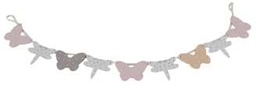 [S-V9183730000] Festone farfalle colori misti cm7,5x0,5 h82