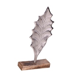 [S-V6094250000] Foglia Metallo 18x5x25 cm