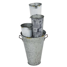 [S-V9127170000] Fontana con vasi 87x41x36 cm