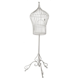 [S-V6446290000] Gabbia metallo crema 29,5x29,5h114 cm