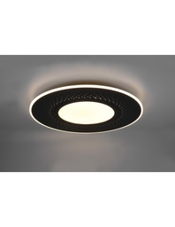 [S-TRIO626919332] Plafoniera Moderna Verus Nero LED Dimmer 70W